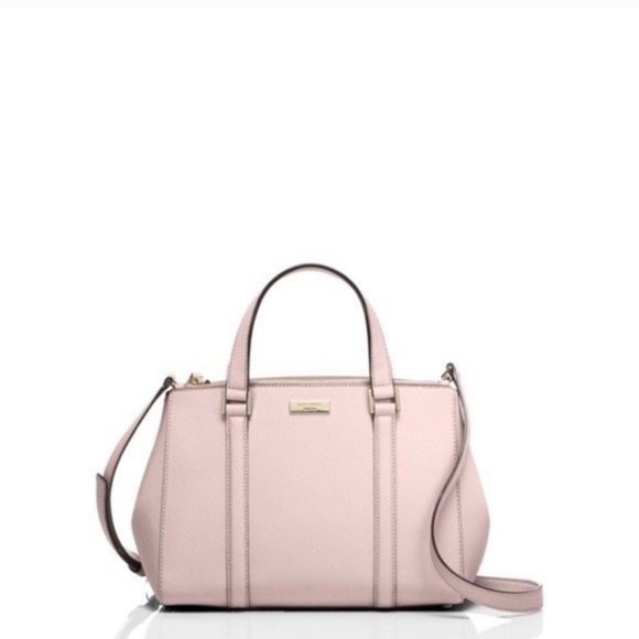 New KATE SPADE Leather Newbury Lane Large Satchel Blush Pink